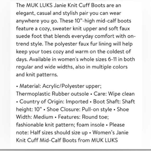 Women’s Mid Calf Cream and Black Knit Boots - Picture 5 of 6